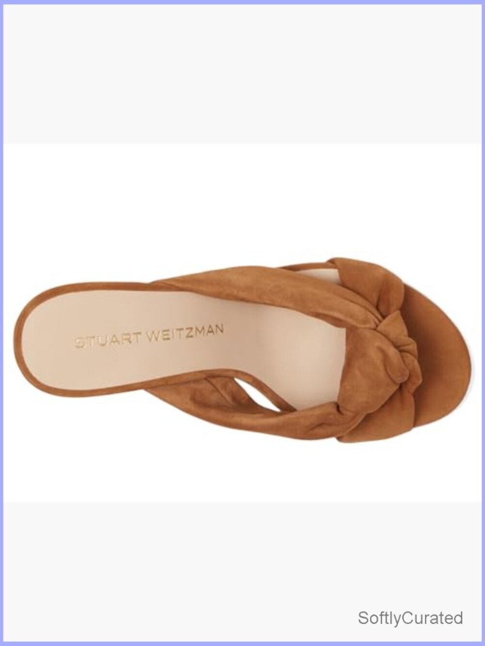 Leather Slide Sandals with Stiletto Heel, Slingback Strap, Slip-On - Picture 3 of 7